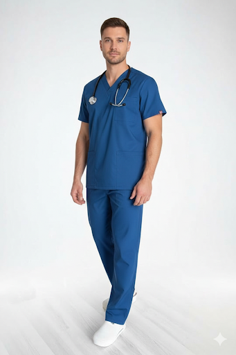 Ensemble Blouse médicale mixte col V