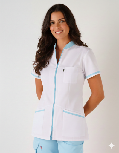 Blouse médicale femme- zipper