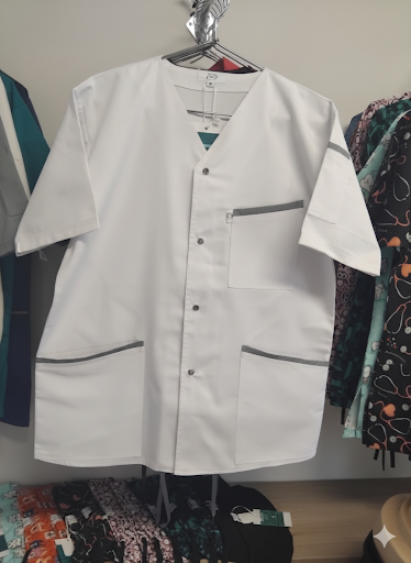Blouse médicale homme blanc/couleur
