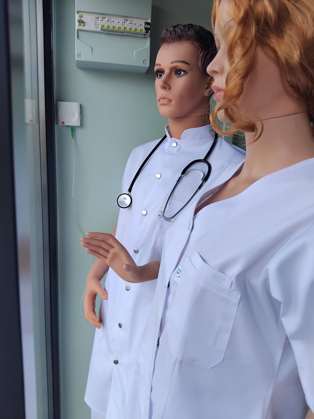 Blouse médicale blanche longue