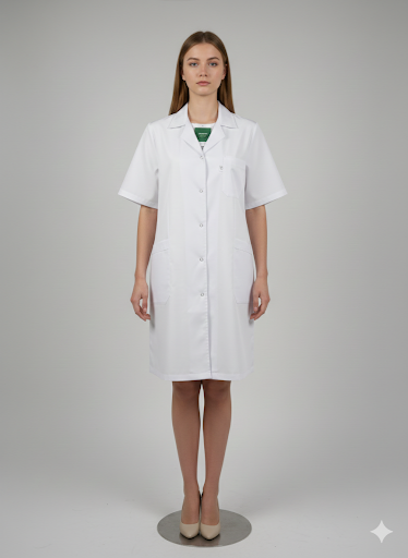 Blouse médicale blanche longue