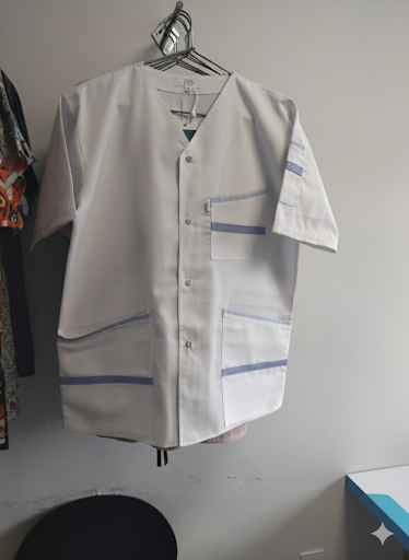 Blouse médicale homme blanc/couleur
